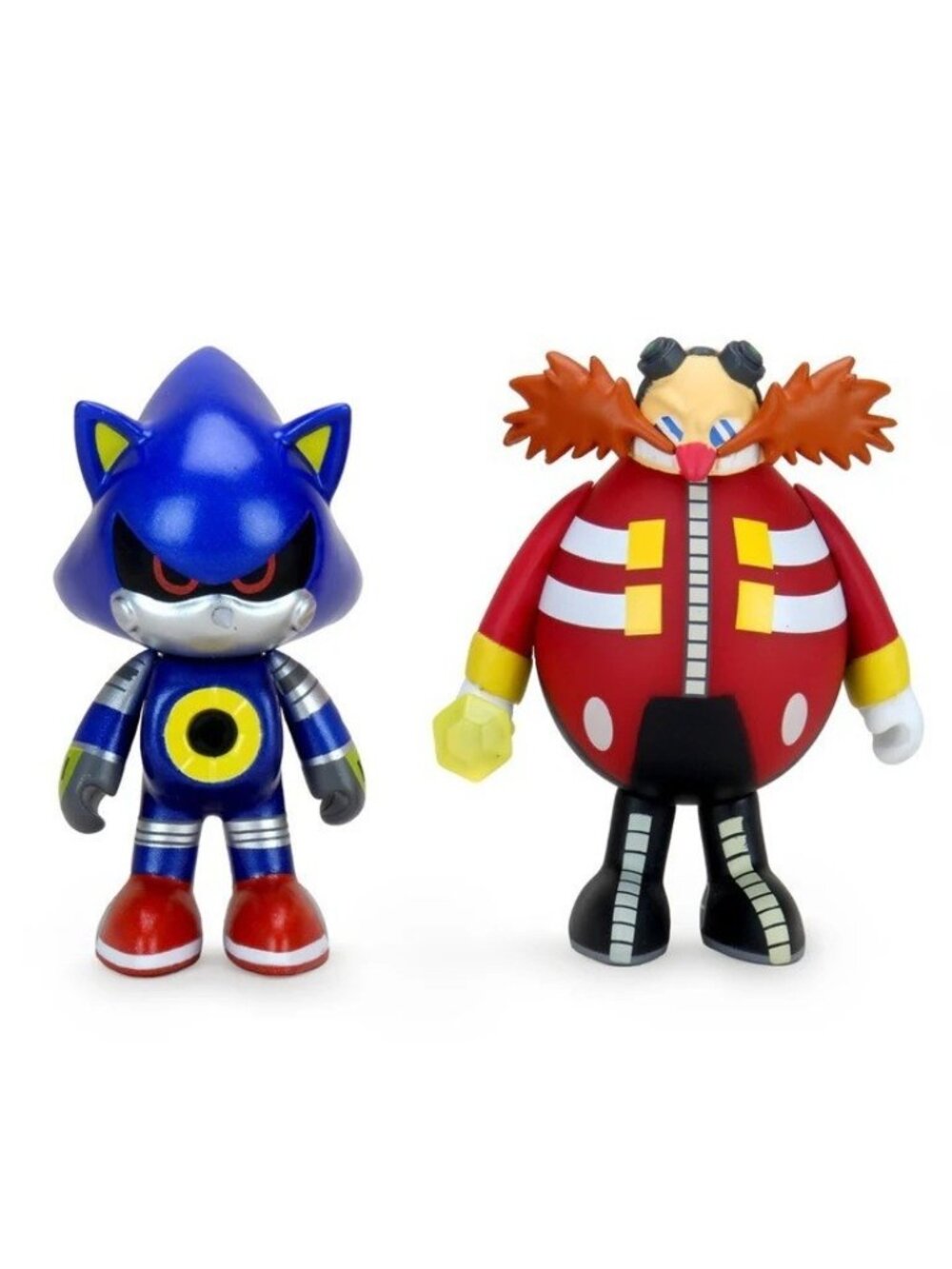 Kidrobot 2020 Metal Sonic the Hedgehog & Dr Eggman 3" Tall 2 Vinyl Figure Pack